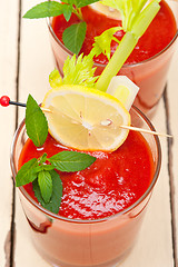 Image showing fresh tomato juice