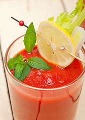 Image showing fresh tomato juice