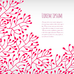 Image showing Romantic floral background