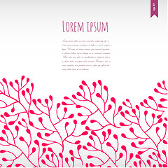 Image showing Romantic floral background