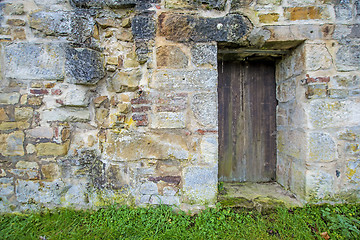 Image showing old, medieval abbey wall