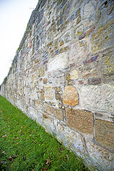 Image showing old, medieval abbey wall