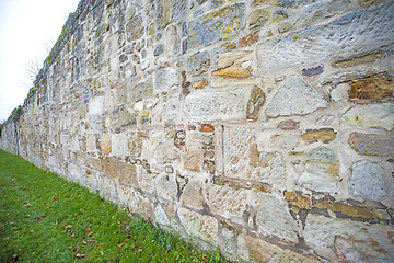 Image showing old, medieval abbey wall