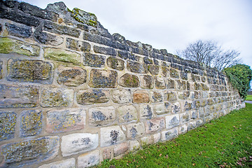 Image showing old, medieval abbey wall