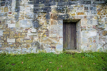 Image showing old, medieval abbey wall