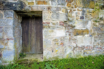 Image showing old, medieval abbey wall