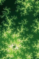 Image showing Glowing Green Fractal