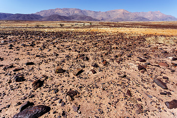 Image showing fantrastic Namibia desert landscape