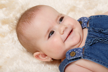 Image showing smiling infant baby