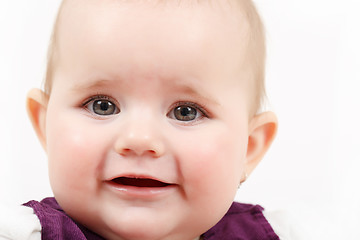 Image showing grinning infant baby