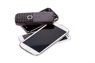 Image showing collection of cell phones