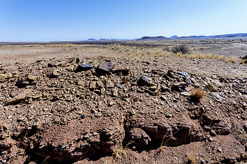 Image showing fantrastic Namibia desert landscape