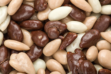 Image showing almonds in chocolate