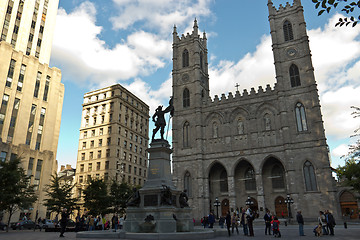 Image showing MONTREAL / CANADA - September 12, 2014:  The Notre-Dame of Montr