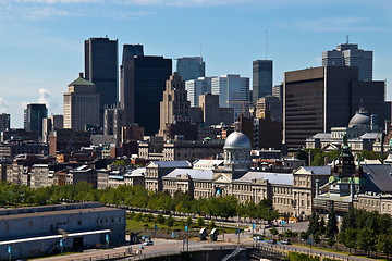 Image showing Skyline view of the city of Montreal in Quebec, Canada