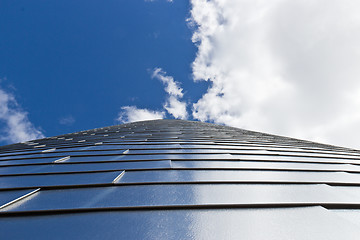 Image showing Tall building against the blue sky