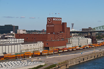 Image showing MONTREAL, CANADA -  August 24, 2013: The Molson Brewery at the O