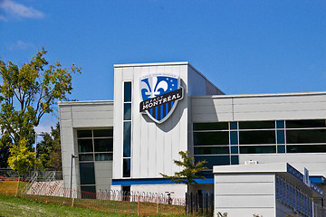 Image showing MONTREAL, CANADA - August 23, 2013: Saputo Stadium the home of t