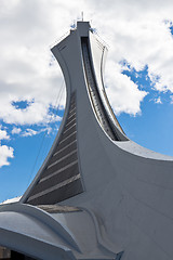 Image showing The tower of the Olympic Stadium in Montreal, Canada