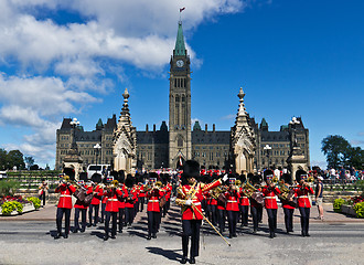 Image showing OTTAWA, ONTARIO/CANADA - AUGUST 10, 2013: Changing of the Guard 