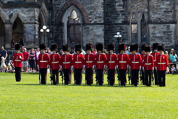 Image showing OTTAWA, ONTARIO/CANADA - AUGUST 10, 2013: Changing of the Guard 