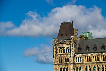 Image showing Details of the architecture of the Canadian Parliament