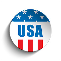 Image showing United States Independence Day Button