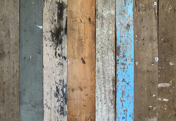 Image showing various wooden planks