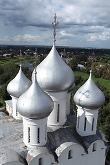 Image showing  Church domes top view