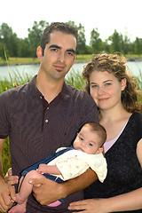 Image showing Young family