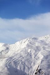 Image showing Off-piste slope in nice day