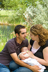 Image showing Young family