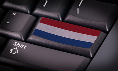 Image showing Flag on keyboard