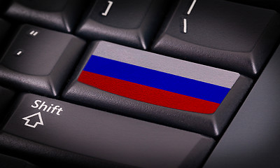 Image showing Flag on keyboard