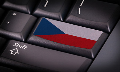 Image showing Flag on keyboard