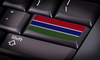 Image showing Flag on keyboard