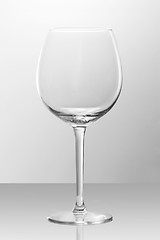 Image showing Empty Bordeaux glass