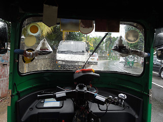 Image showing inside auto rickshaw