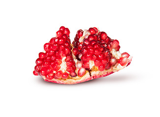 Image showing Single Of Ripe Juicy Pomegranate