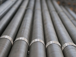 Image showing Industrial cooling pipes