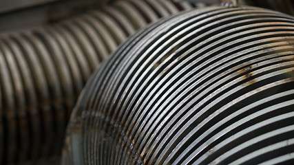 Image showing Industrial steel components abstract