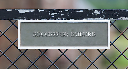 Image showing Success or failure