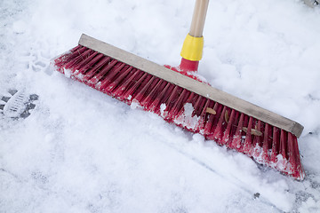 Image showing snow broom