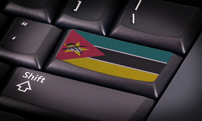 Image showing Flag on keyboard