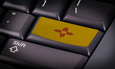 Image showing Flag on keyboard