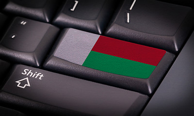 Image showing Flag on keyboard