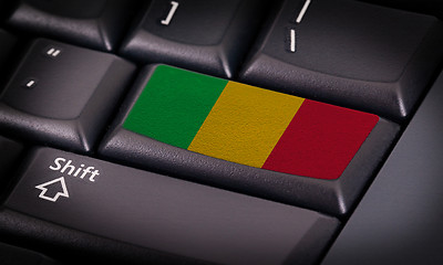 Image showing Flag on keyboard