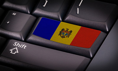 Image showing Flag on keyboard