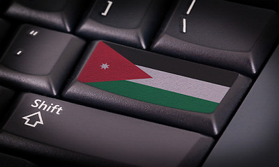 Image showing Flag on keyboard