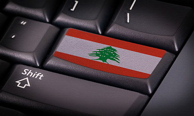 Image showing Flag on keyboard